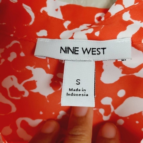 Nine West Tie Front Blouse SALE - Picture 3 of 10